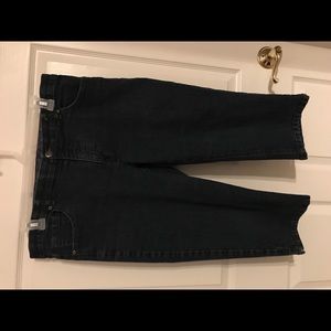Blue jean capris